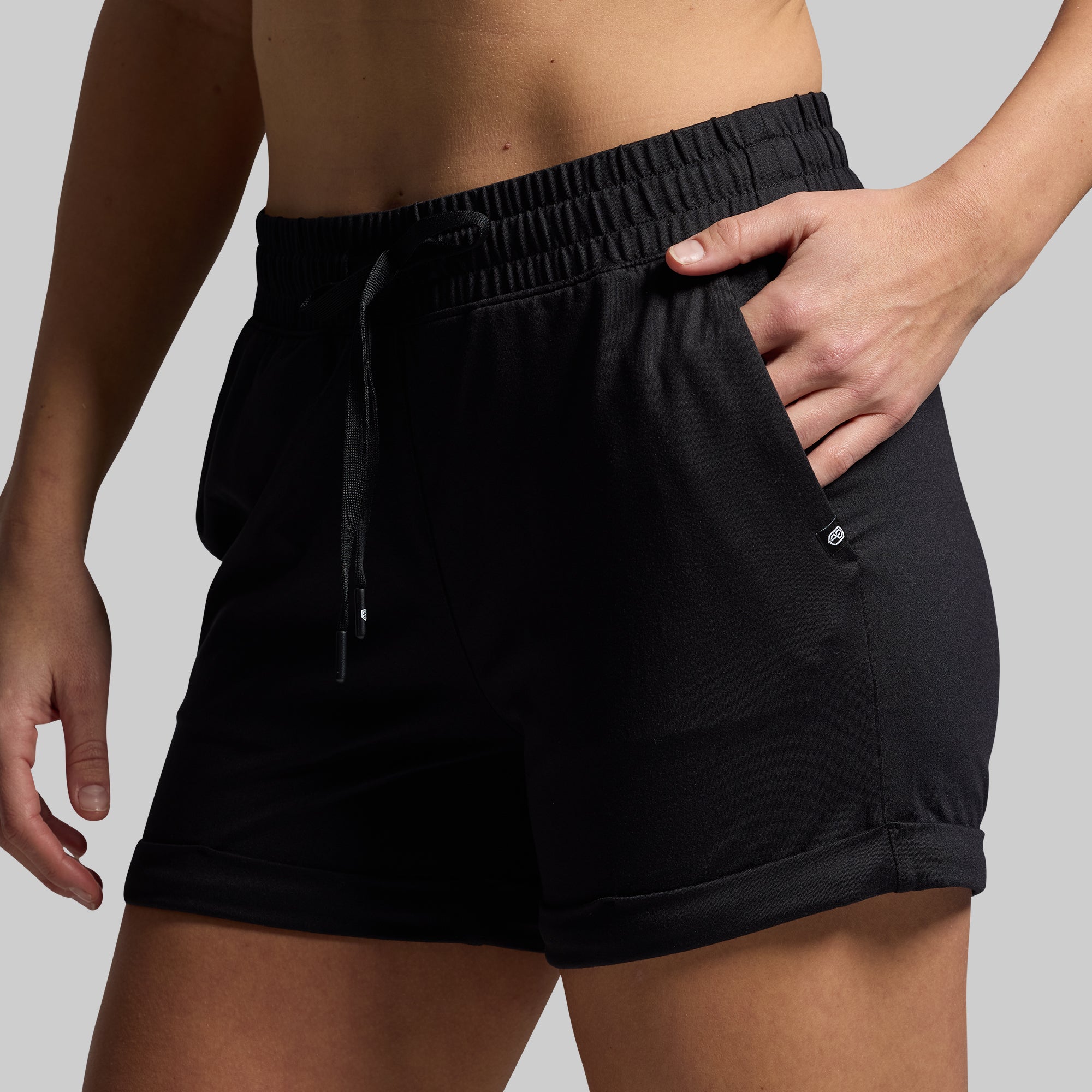 Women's Lounge Shorts 2.0 - Soft Comfortable Stretchy Sleep Shorts for Women (Black) | Perfect for Yoga, Lounging, Sleep & Relaxation at Home