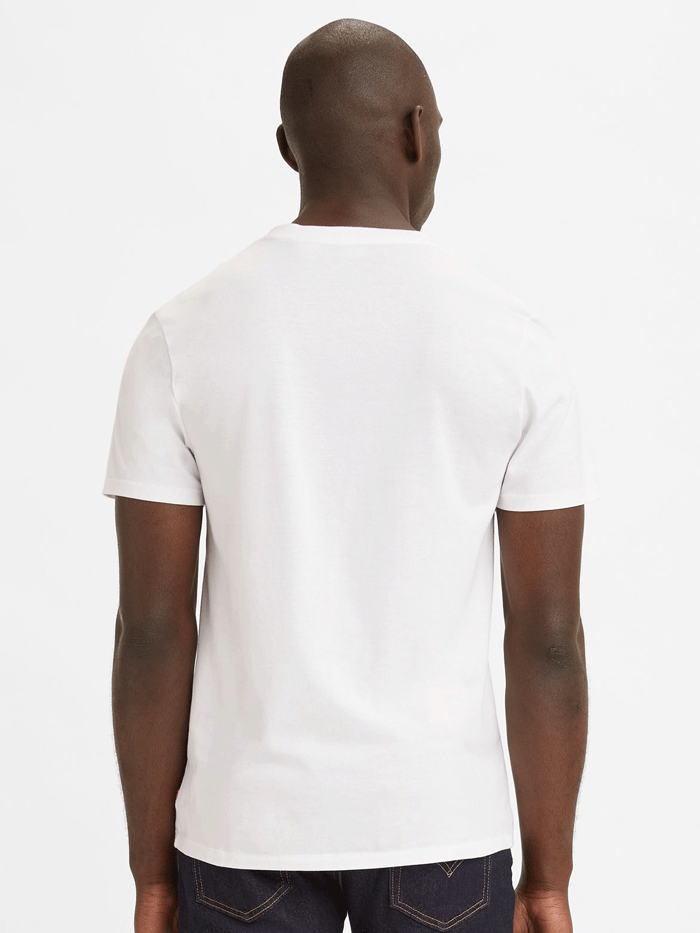Levi's Men's Classic Logo T-Shirt - White | Comfortable Cotton Crewneck Tee for Casual Wear & Everyday Outfits