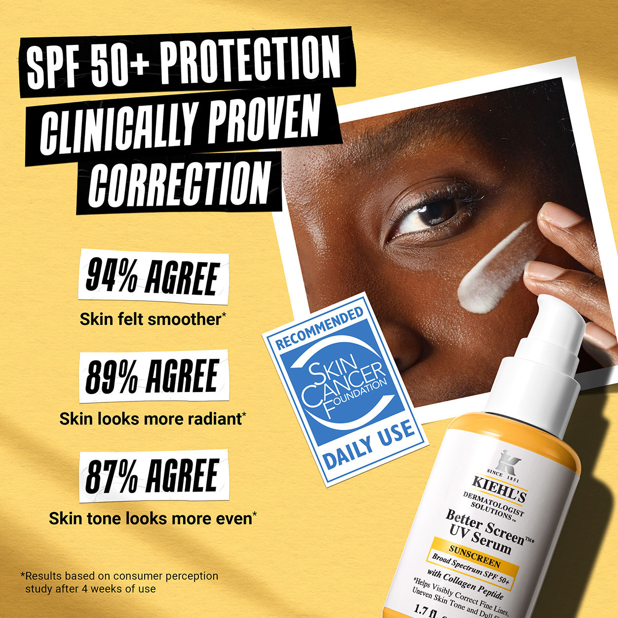 Best UV Protection Serum SPF 50+ for Face - Anti-Aging & Sunscreen Moisturizer - Perfect for Daily Use & Outdoor Activities