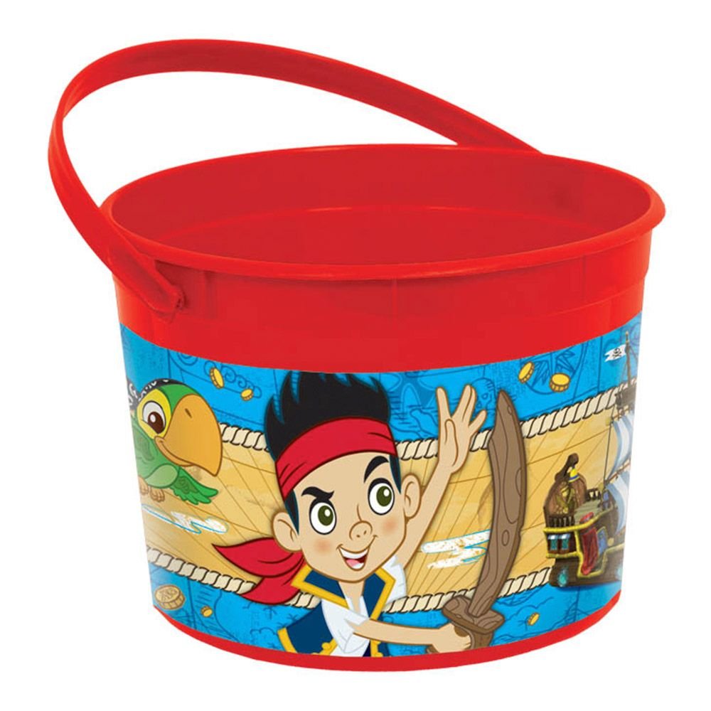 Jake and the Neverland Pirates Plastic Party Favor Containers (12-Pack) - Kids Birthday Party Supplies, Baby Shower Favors, Pirate Theme Decorations