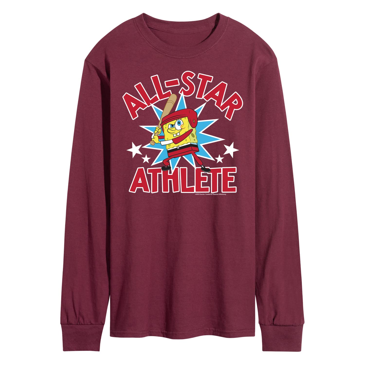 Spongebob Squarepants American All Star Men's Long Sleeve T-Shirt | Hybrid Apparel | Casual Wear & Cosplay Outfit