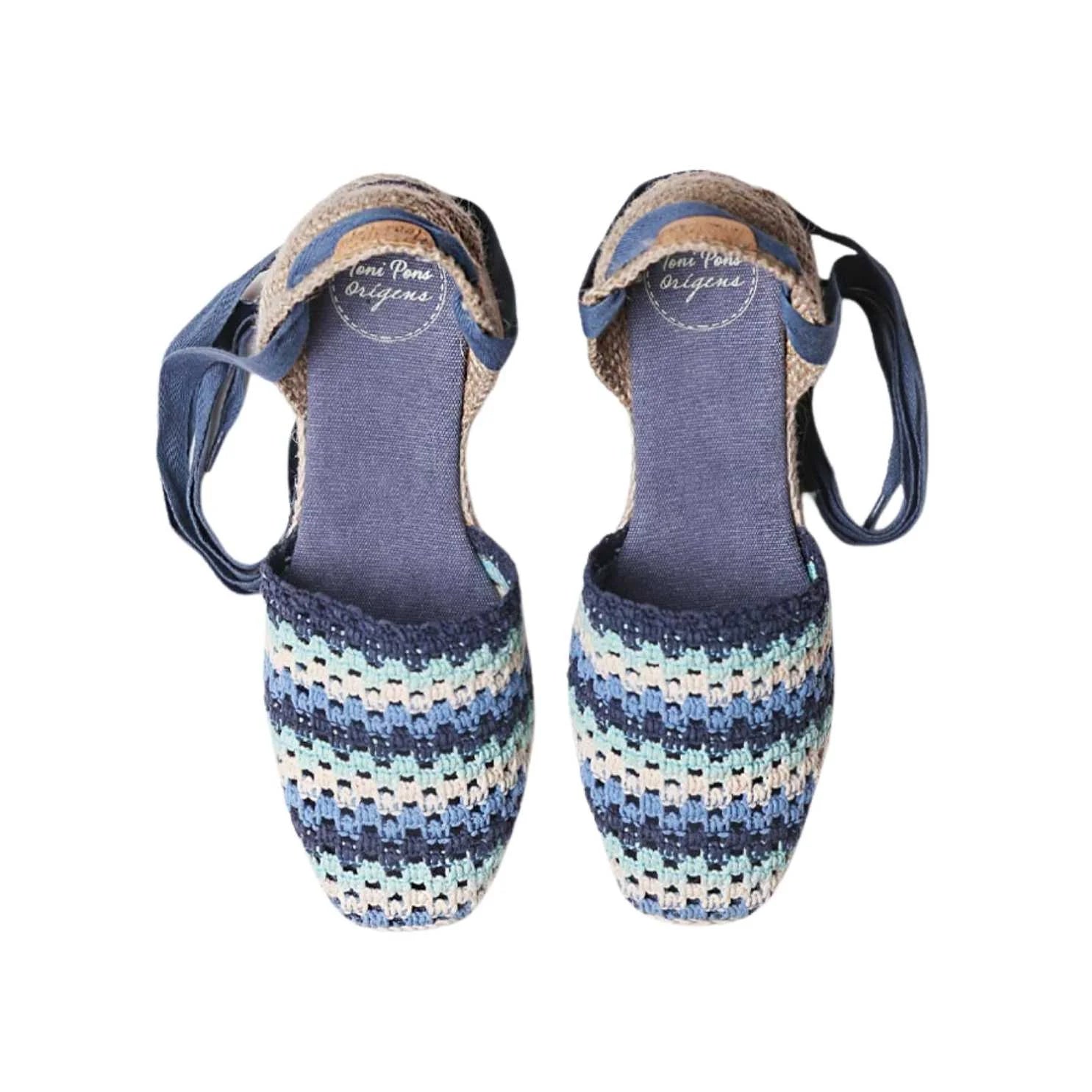 Women's Multicolor Cotton Blend Espadrilles - Georgina Comfortable Summer Shoes for Beach, Vacation & Casual Wear