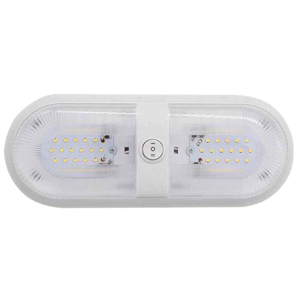 12V LED Dome Light with Switch - Caravan RV Marine Boat Yacht Interior Ceiling Lamp for Camping Car Motorhome | Perfect for Nighttime Illumination & Interior Upgrades
