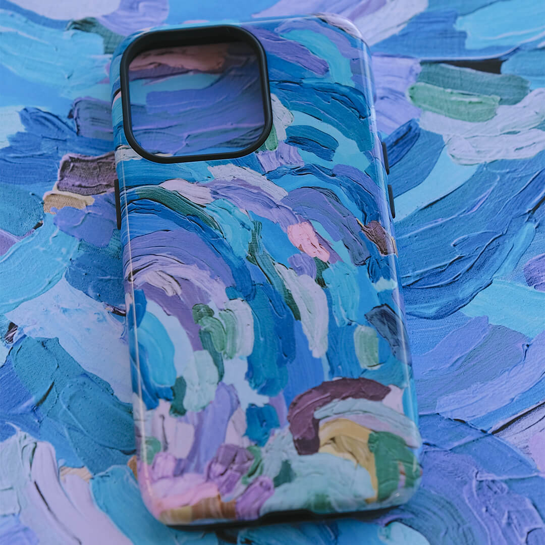Stylish & Durable Shockproof Phone Case for iPhone & Samsung - Trendy Sun & Cloud Design - Perfect for Outdoor Activities, Travel & Daily Use