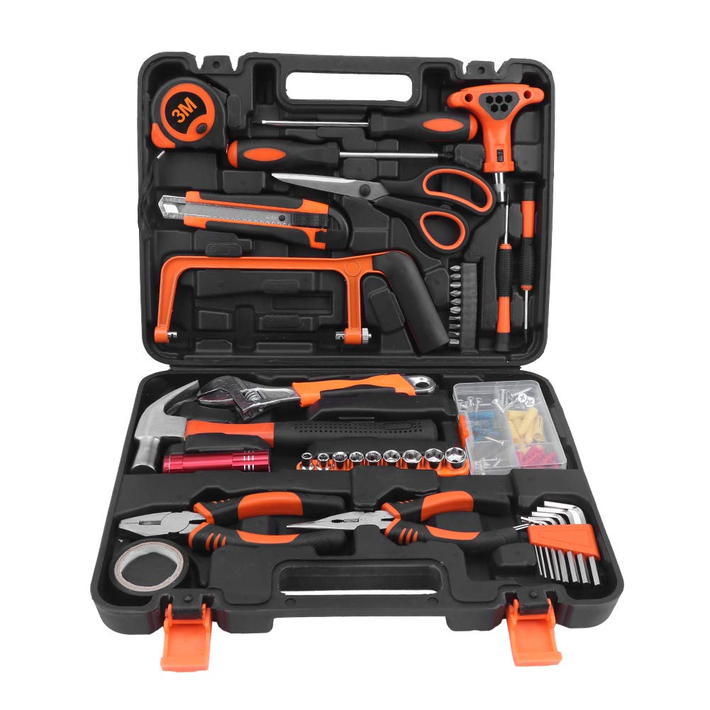 45Pcs Household Tool Set - Screwdriver Kit & Hand Tools for DIY, Home Repair & Professional Use | Hardware Maintenance, Furniture Assembly, Electronics Fixing