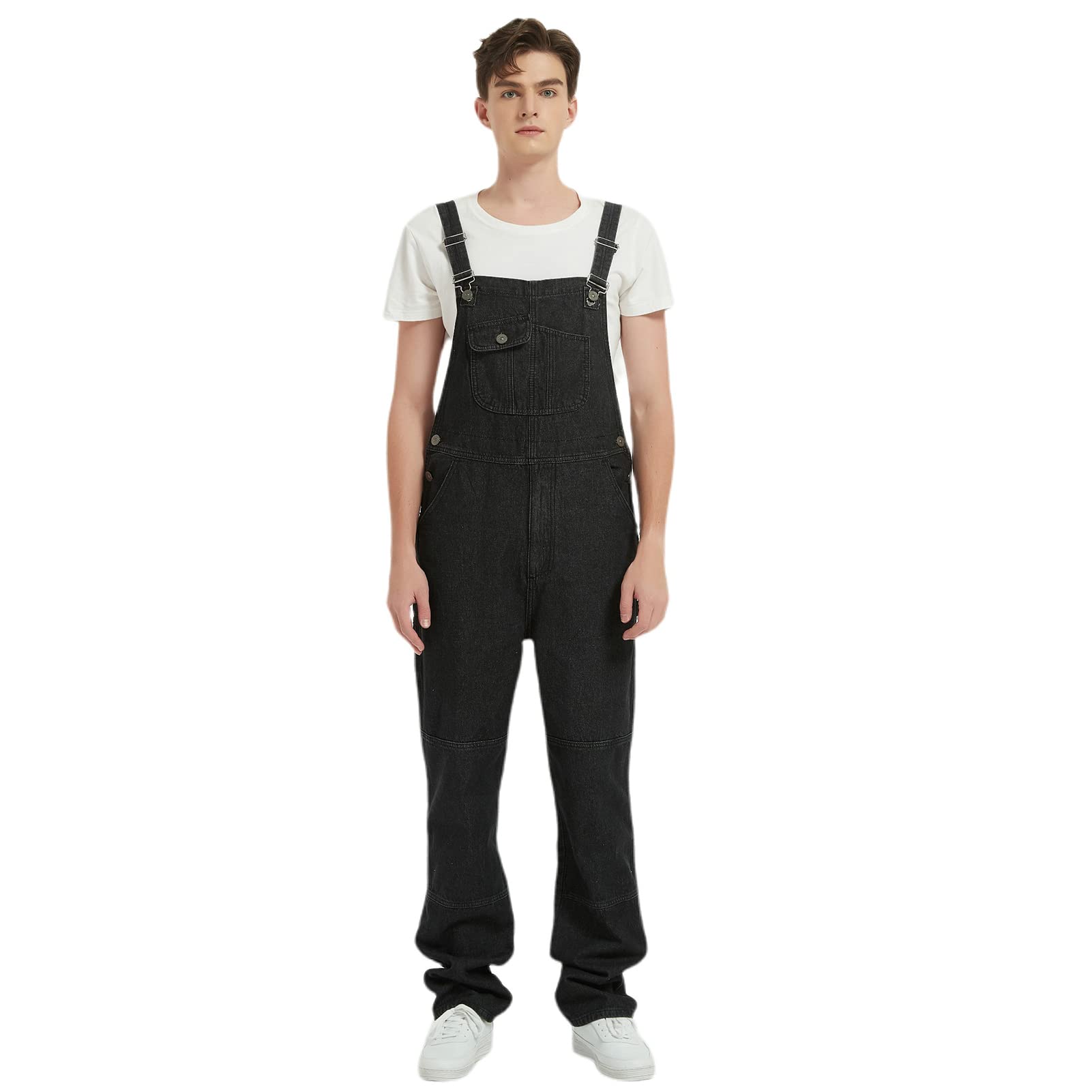 QUASSSSS Men's Denim Overalls - Durable & Stylish Workwear for Farming, Construction & Casual Outfits