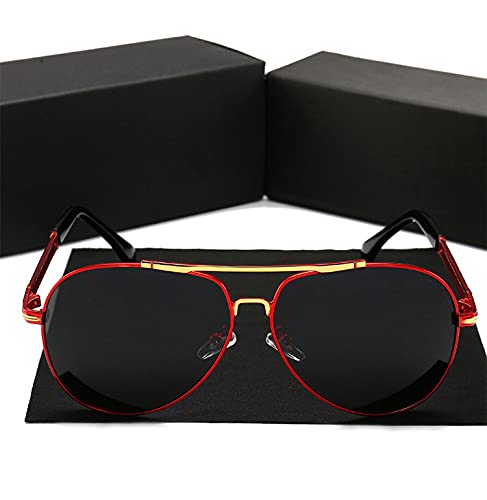 Heat Resistant Premium Aviator Sunglasses for Men & Women - UV400 Protection Polarized Lenses - Ideal for Driving, Flying, and Outdoor Activities