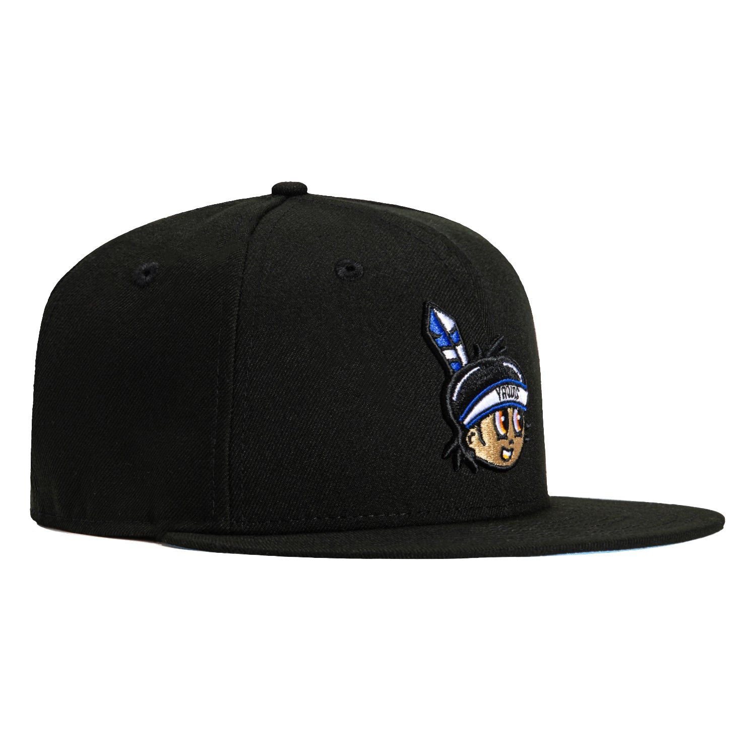 New Era 59Fifty Yaquis de Obregon Baseball Cap - Black & Light Blue Snapback Hat for Men - Perfect for Baseball Games, Streetwear & Casual Outfits