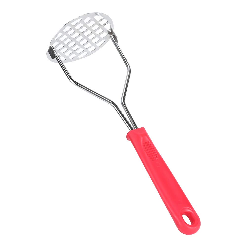 Stainless Steel Garlic Press & Potato Masher - Heavy Duty Kitchen Tool for Mashing Potatoes, Fruits & Making Baby Food - Dishwasher Safe - Perfect for Home Cooking, Meal Prep & Healthy Recipes