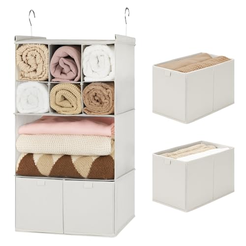 4-shelf Drawers Beige