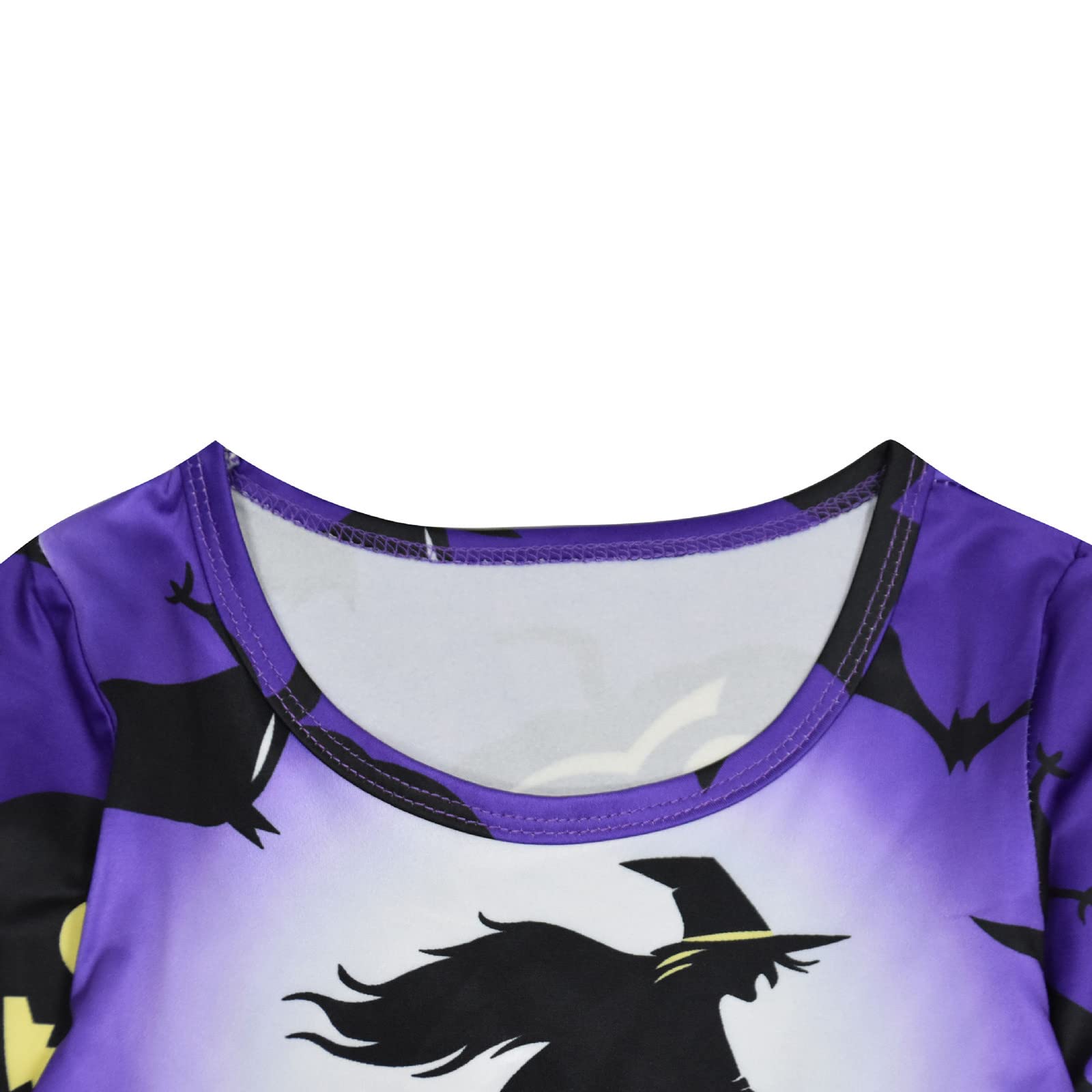 Halloween Toddler Girl Dress - Long Sleeve Pumpkin Witch Print Princess Costume for Infants & Kids | Perfect for Trick-or-Treating, Halloween Parties & Photo Shoots