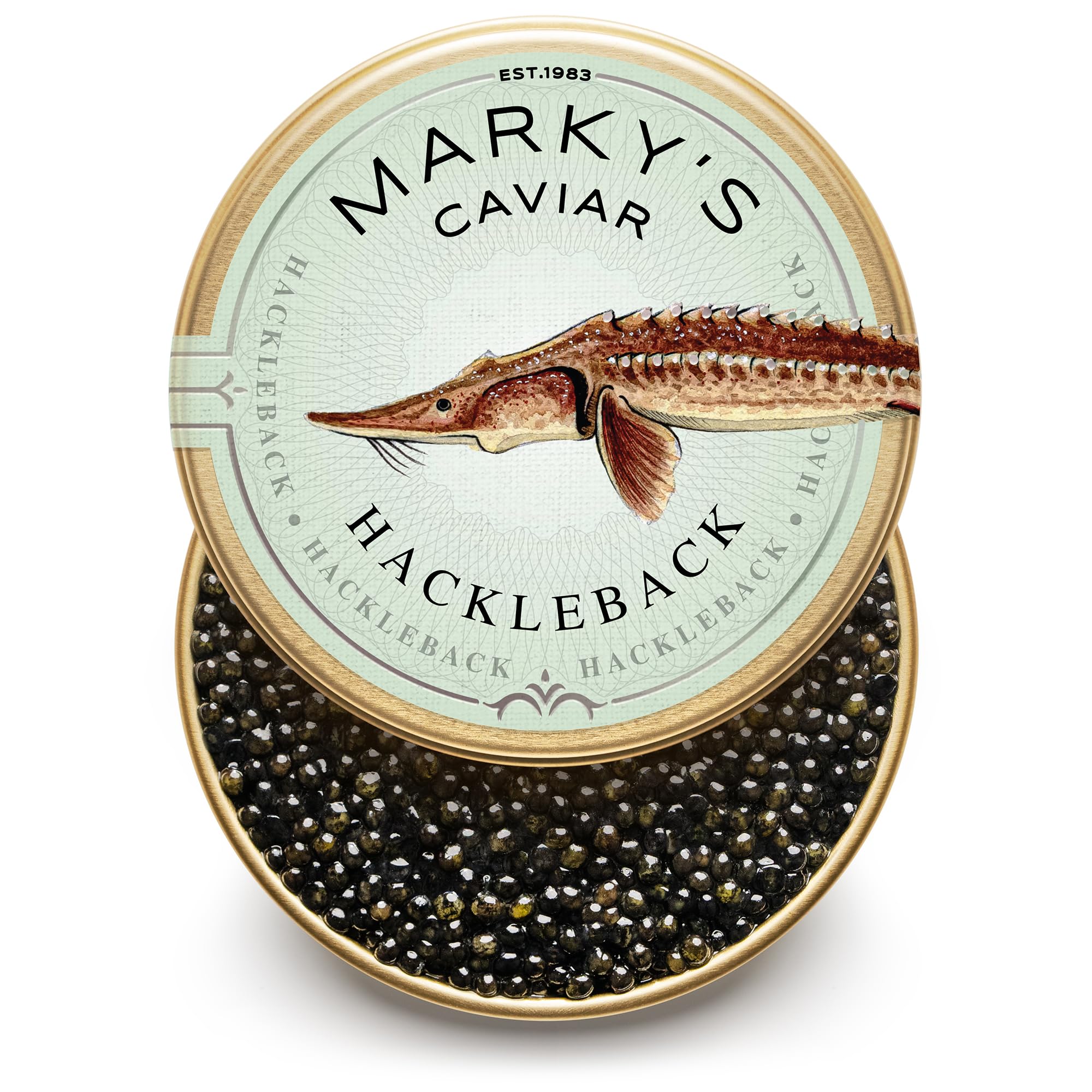 Premium Caviar Gift Set - 4 Varieties (Kaluga, Hackleback, Siberian & White Sturgeon) 0.5oz Each with Serving Accessories - Perfect for Gourmet Gifts, Special Occasions & Luxury Dining Experiences