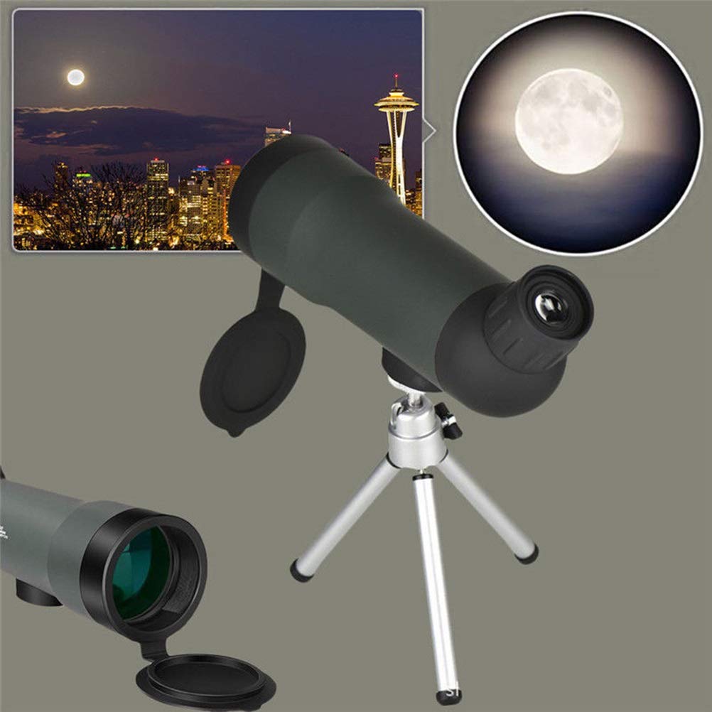 20x50 Monocular Telescope with Night Vision & Waterproof Design - High Power Spotting Scope with Retractable Tripod for Bird Watching, Hunting, Camping & Outdoor Adventures