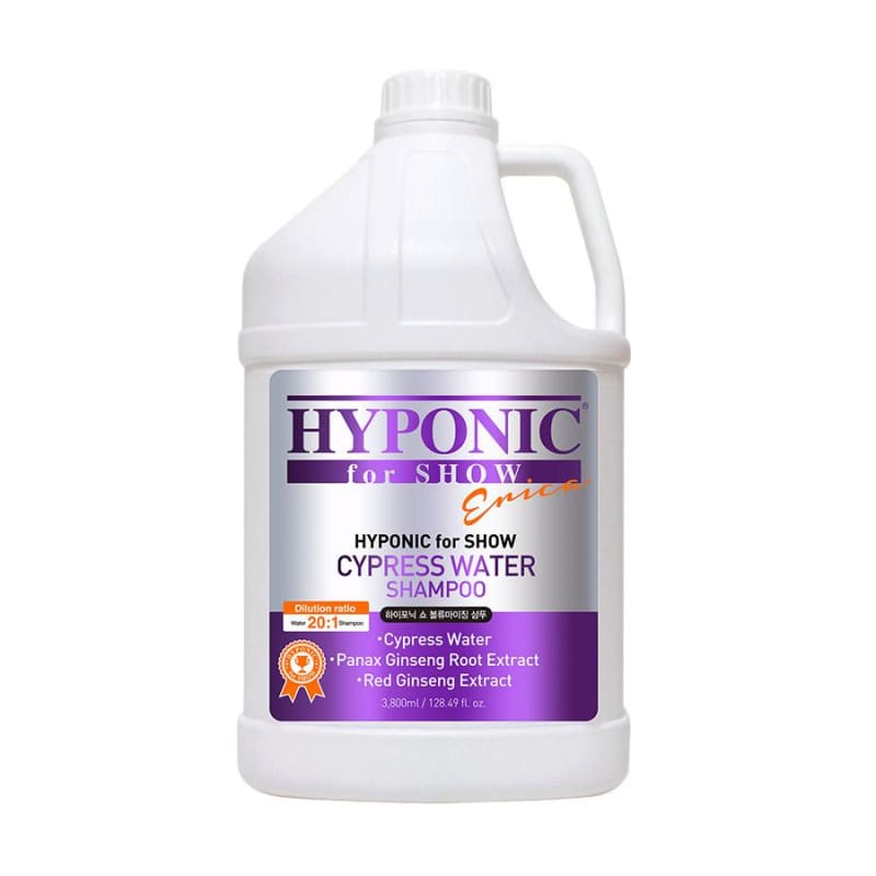 Hypnoic For Show Cypress Water Volumizing Dog Shampoo - Natural & Gentle Pet Shampoo for Thick, Shiny Coat (8oz, 16oz, 32oz) - Perfect for Bath Time & Dog Grooming Salon Use