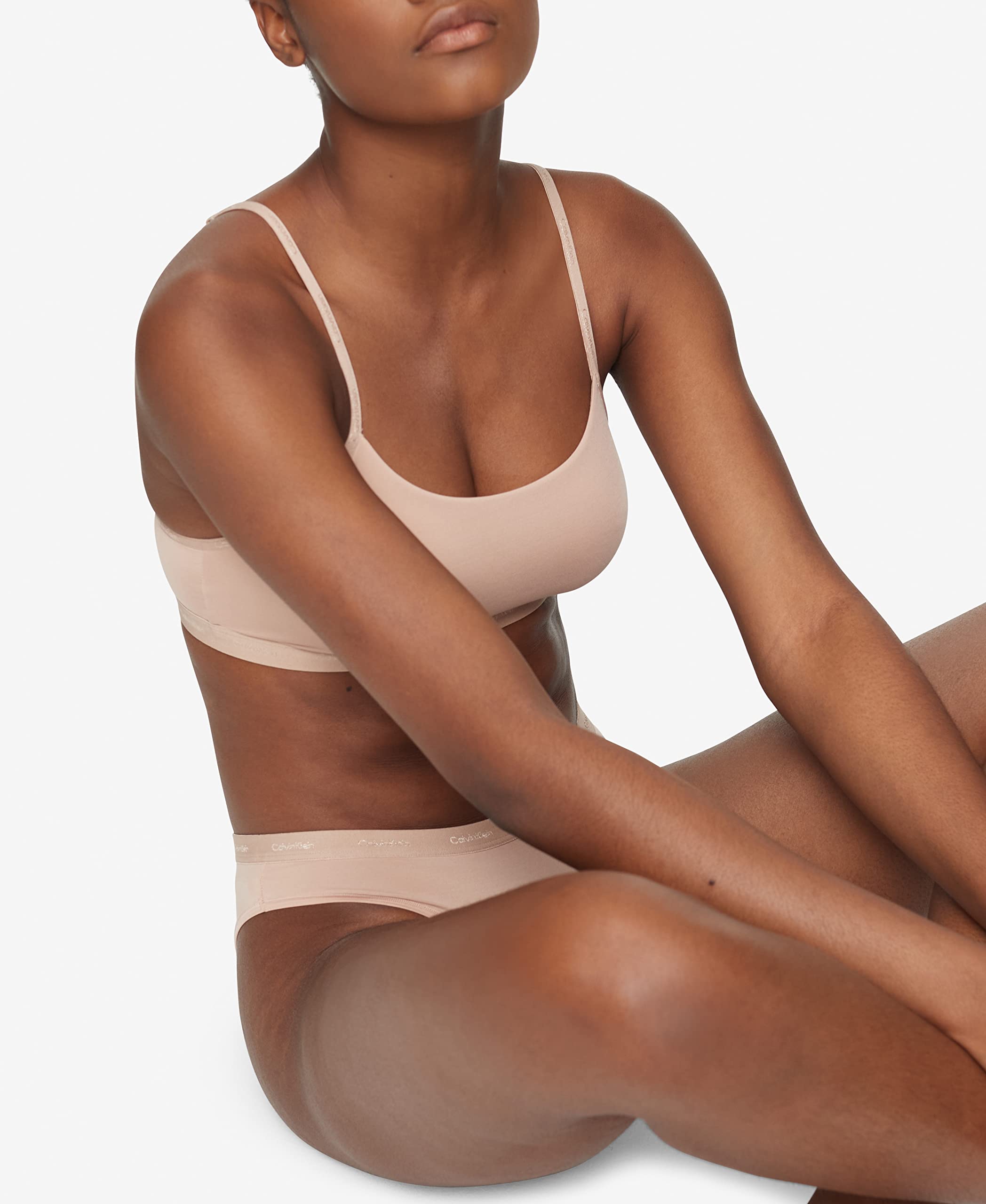 Calvin Klein Women's Unlined Bralette - Soft Wireless Comfort Bra for Everyday Wear | Perfect for Yoga, Lounge & Sleep
