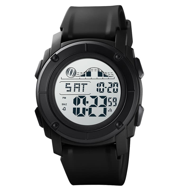 SKMEI 1576 Digital Sports Watch for Men - Waterproof, LED Display, Stopwatch, Alarm - Perfect for Running, Swimming, and Outdoor Activities