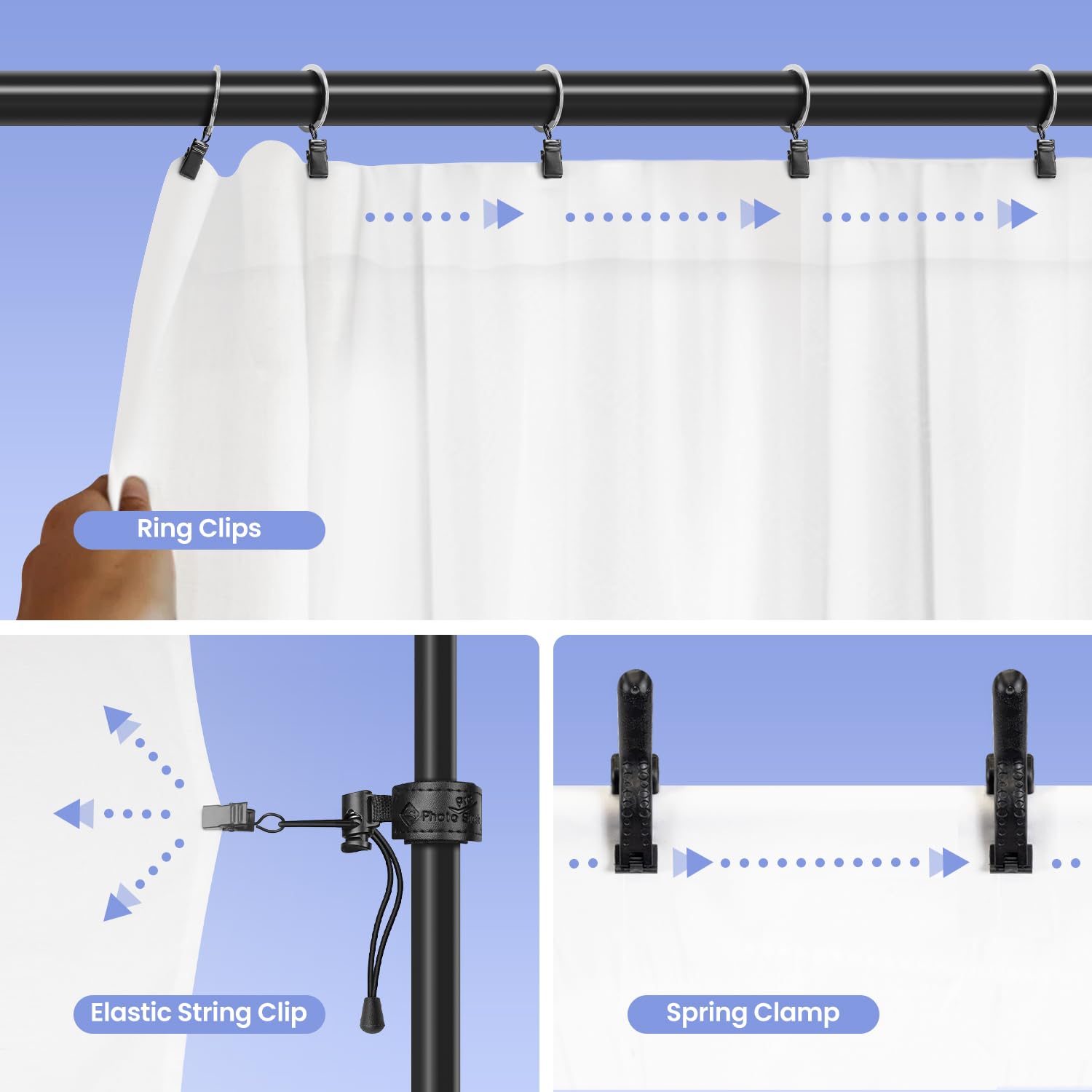 LimoStudio (Upgraded Super Duty) 12.5 x 10 ft Professional Photography Backdrop Stand - Heavy Duty Adjustable Background Support System with Enhanced Stability for Studio, Portrait, and Event Photography - No Bending No Shaking Strong Metal Poles - AGG3002