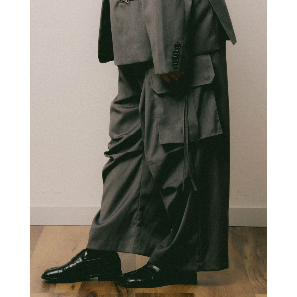 NEUTRAL SOCIETY Side Pocket Trousers Grey - Stylish Casual Pants for Work, Travel & Everyday Wear