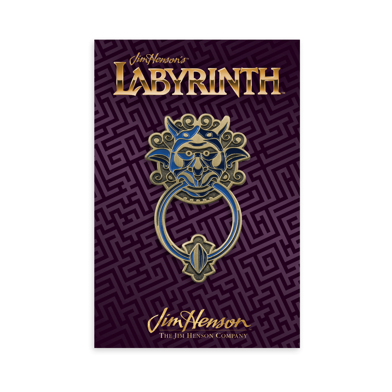 Labyrinth Movie Door Knocker (Right) Enamel Pin - Gothic Home Decor, Fantasy Collectible for Fans, Costume Accessory