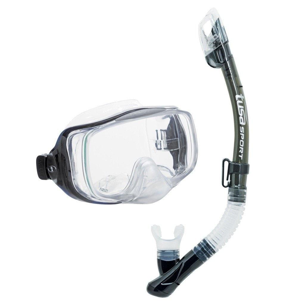 TUSA Imprex Scuba Diving Mask and Snorkel Set - Premium Anti-Fog Snorkeling Gear for Ocean Swimming, Beach Vacation & Underwater Exploration