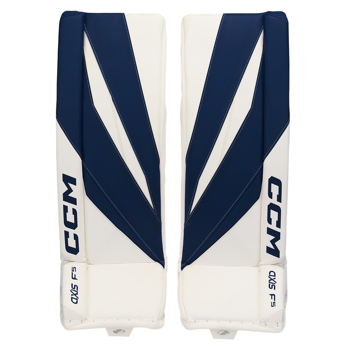 CCM Axis F5 Junior Ice Hockey Goalie Pads - Lightweight & Durable Leg Protection for Youth Goaltenders - Perfect for Practice, Games & Training Sessions