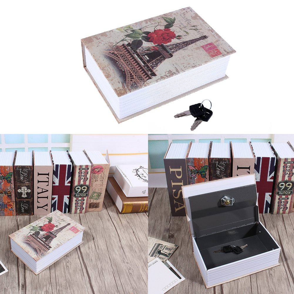 Secret Book Safe Storage Box - Hidden Dictionary Safe with 2 Keys for Money, Cash & Jewelry | Discreet Home Security & Travel Use