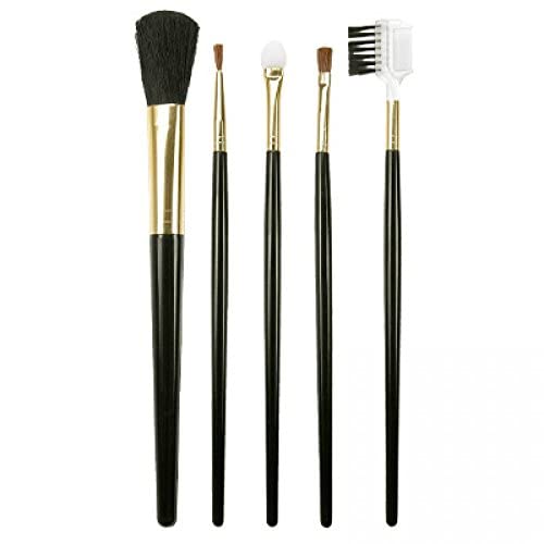 Elecsera Professional 5-Piece Makeup Brush Set for Foundation, Blush, Eyeshadow & More - Perfect for Makeup Artists & Beginners at Home or Salon Use