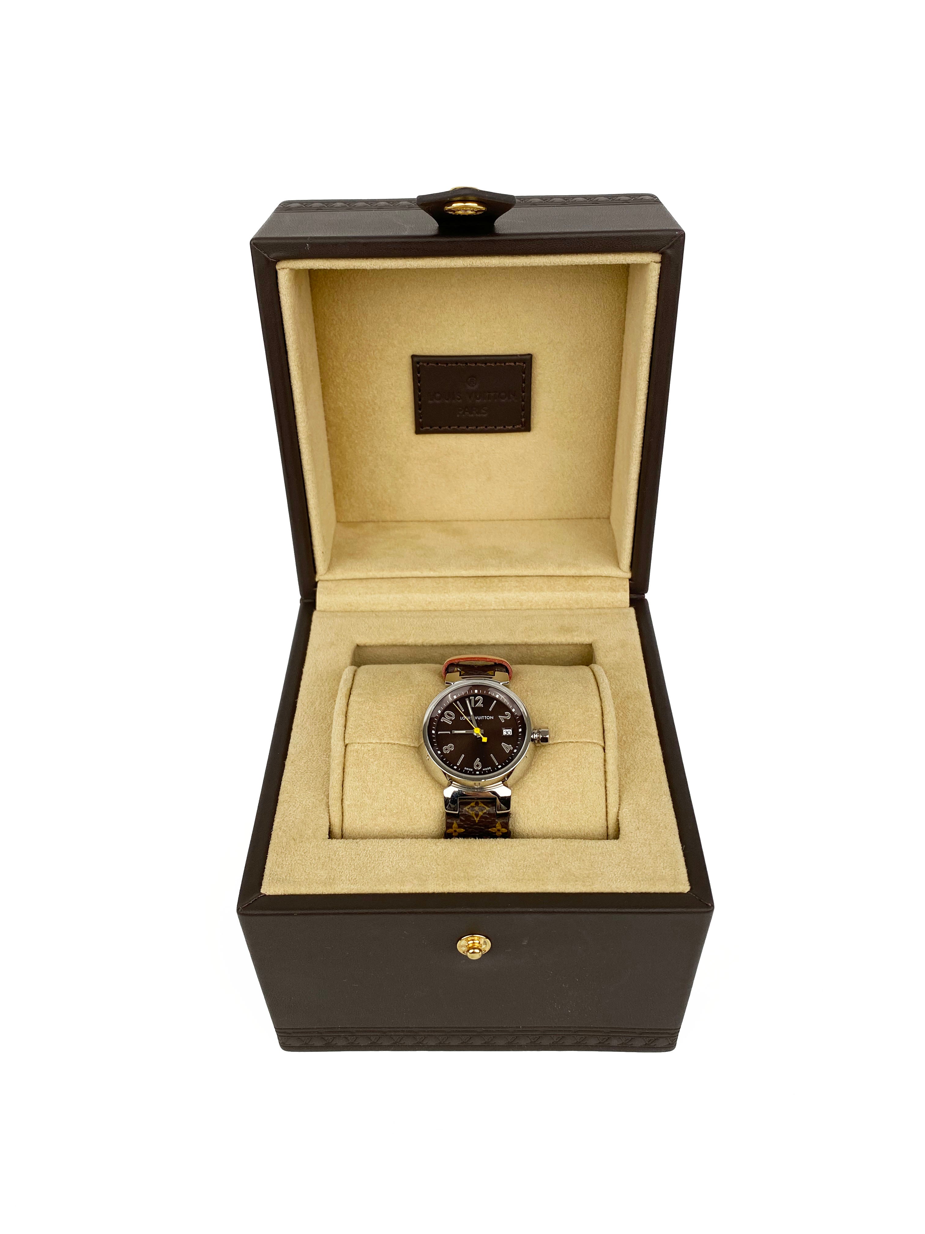 Authentic Louis Vuitton Nanomono Watch for Women & Men - Luxury Swiss Made Smartwatch with Touch Screen - Perfect for Business, Travel & Everyday Wear