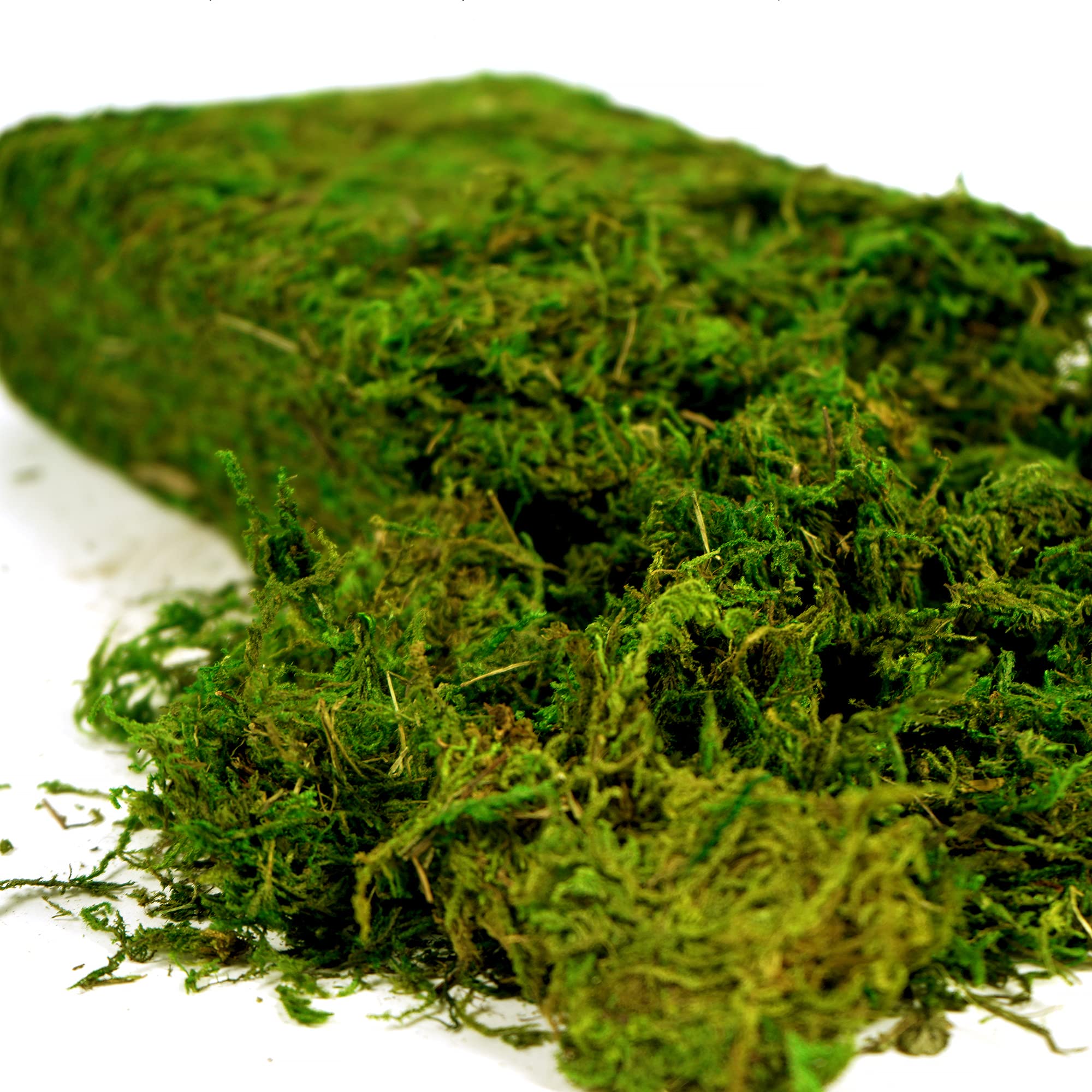 Usmola Artificial Fake Moss - 8OZ Realistic Green Craft Moss for Potted Plants, Centerpieces, Terrariums & DIY Home Decor - Perfect for Fairy Gardens, Floral Arrangements & Tabletop Displays