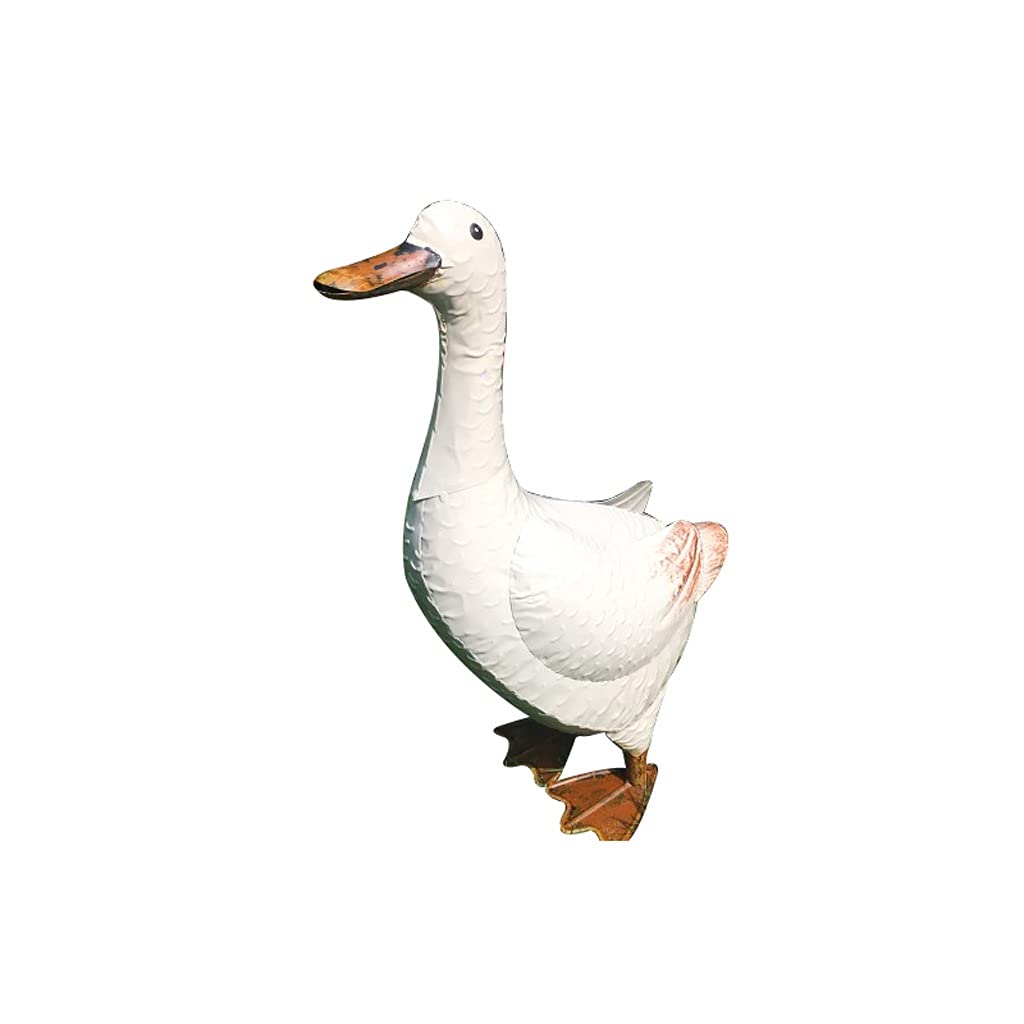 Realistic Iron Duck Garden Sculpture - Large Goose Statue for Outdoor Decor, Lawn & Patio Ornament | Perfect for Garden, Yard, and Landscape Decoration