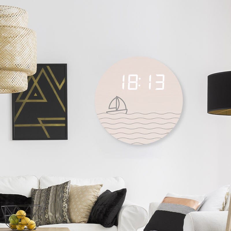 Modern Digital Wall Clock - Simple & Stylish Electronic Living Room Decor for Home & Office | Perfect for Bedroom, Kitchen, and Workspace Decoration