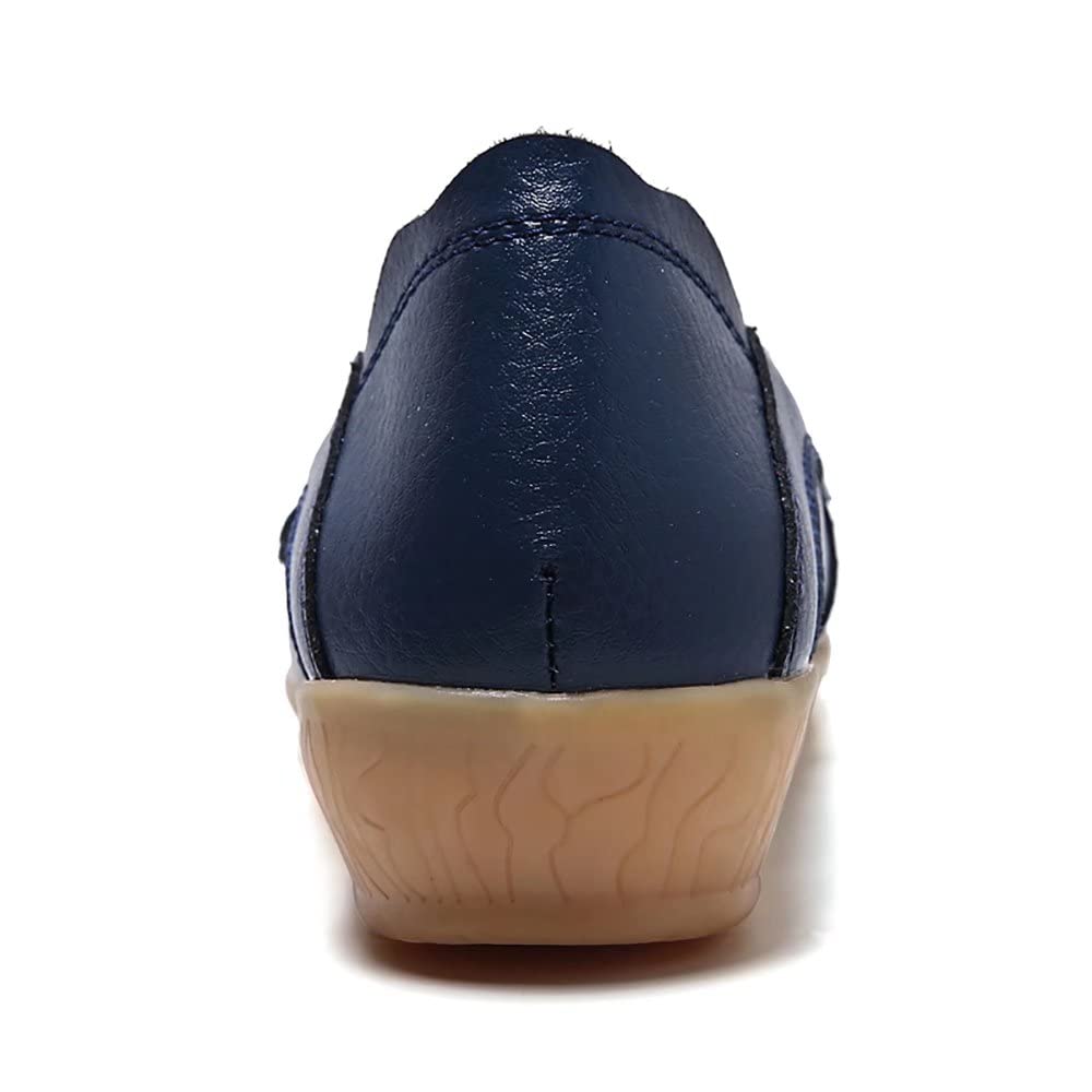 WERWAES Women's Casual Loafers - Classic Lightweight Slip-On Moccasins for Walking | Comfortable Non-Slip Flat Shoes with Round Toe | Perfect for Office, Travel & Everyday Wear