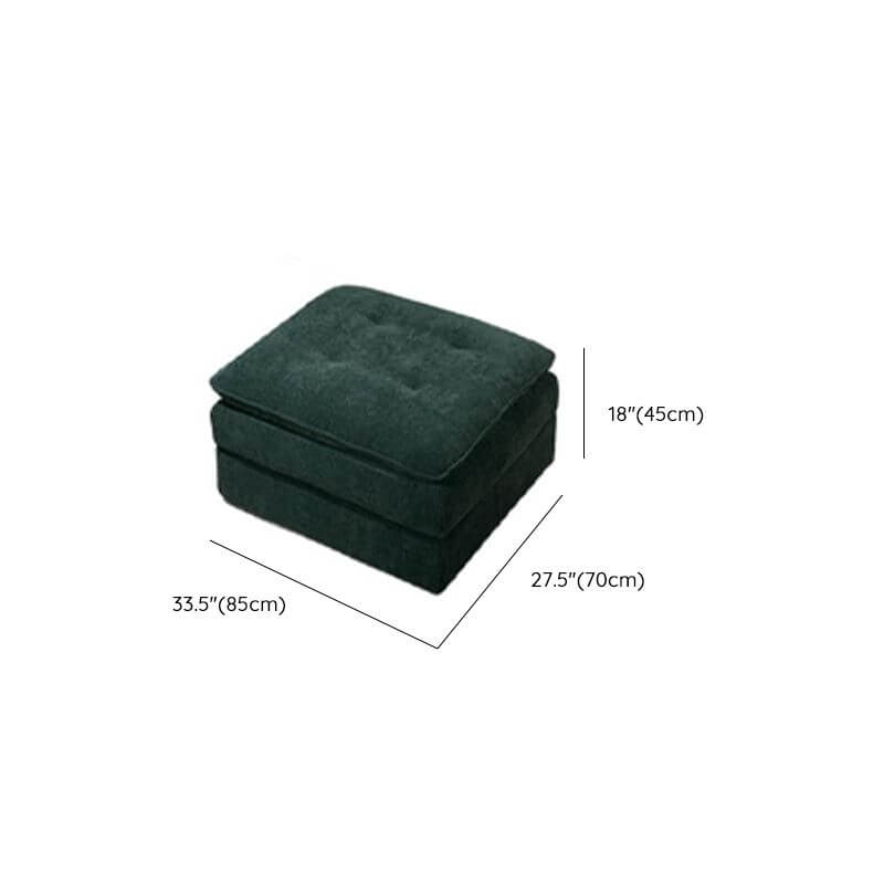 Dark Green L-Shaped or Straight Sofa with Chaise - Right Hand Facing, Symmetrical & Horizontal Orientation - Perfect for Living Rooms, Home Theaters & Modern Apartments