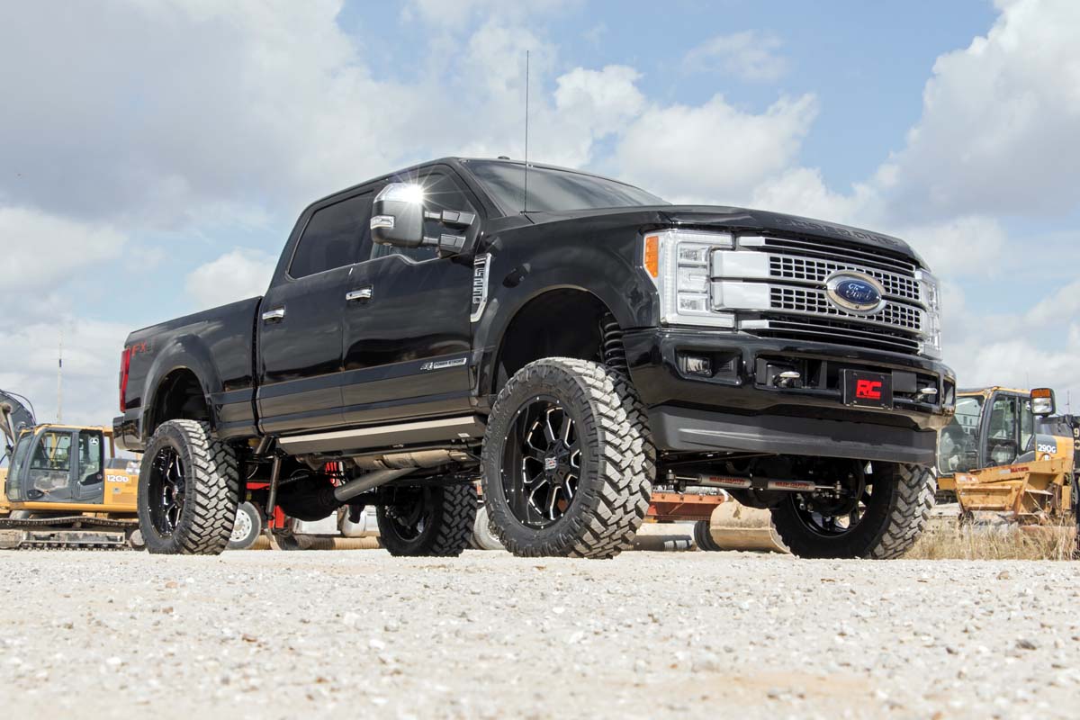 6 Inch Lift Kit for Ford F-250/F-350 Super Duty 4WD (2017-2022) - Heavy Duty Suspension System with Raised Axle & Overload Springs - Off-Roading, Towing, Truck Customization