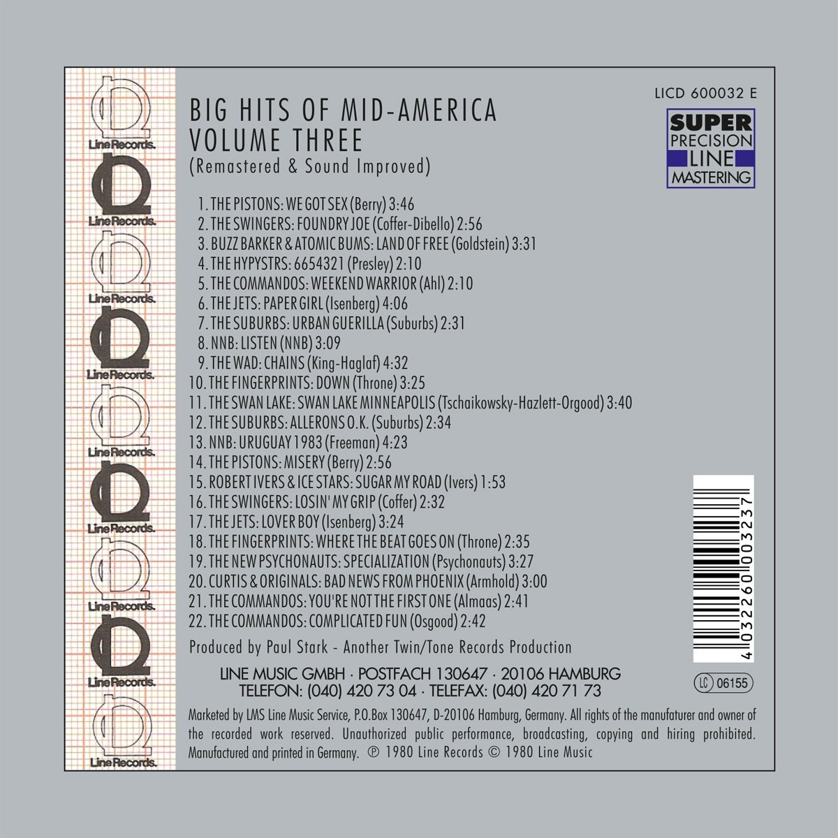 Big Hits of Mid-America Vol.3 Remastered CD - Classic American Music Collection with Enhanced Sound Quality | Perfect for Road Trips, Retro Parties & Music Lovers