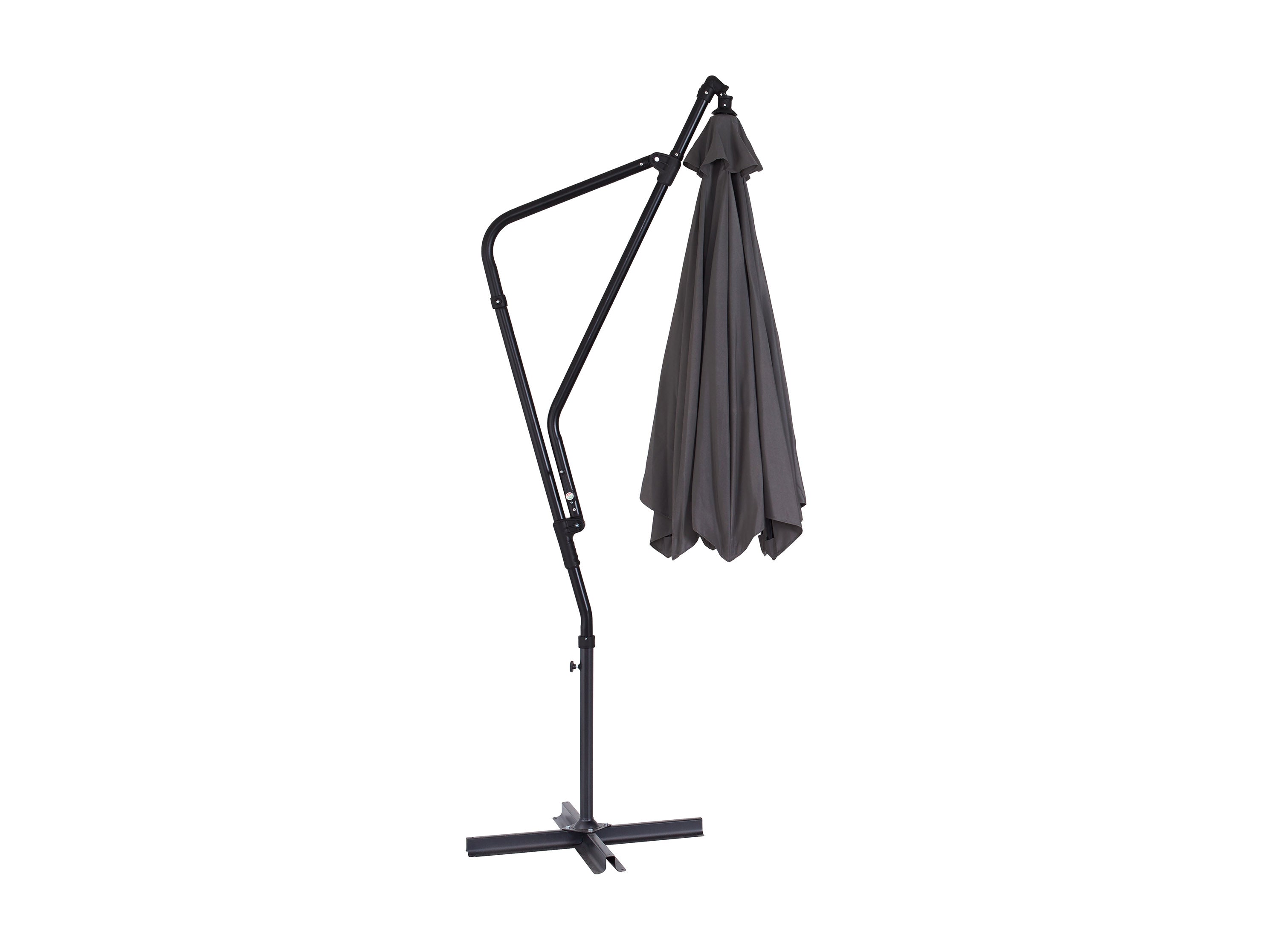 10ft Grey Cantilever Umbrella - Patio, Poolside & Outdoor Shade Solution for Backyard, Garden & Deck