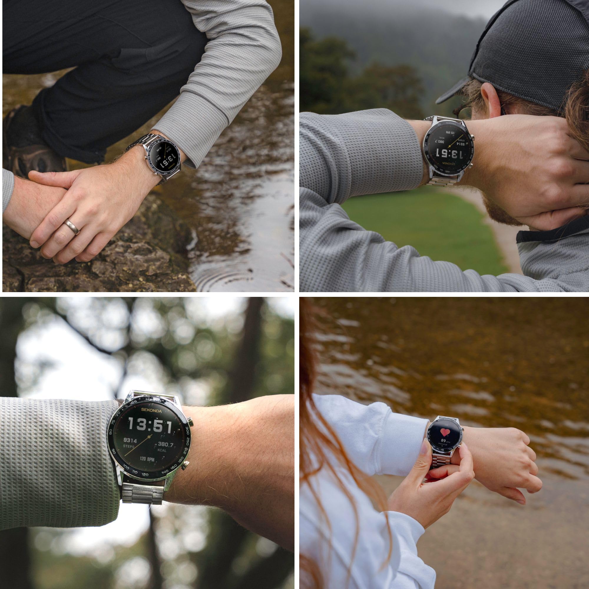 Sekonda Active Plus 45mm Men's Smart Watch with Heart Rate Monitor, Sleep Tracking, Fitness Tracker, Music Control, Weather & Notifications - Perfect for Running, Workouts & Daily Activity Tracking