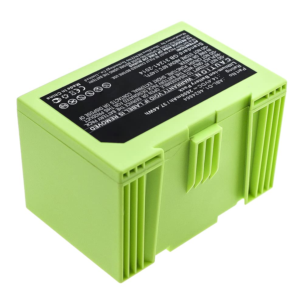 Synergy Digital iRobot Roomba i4 Vacuum Cleaner Replacement Battery - 14.4V 3400mAh Li-ion High Capacity Battery Compatible with iRobot 4624864 - Perfect for Home Cleaning & Pet Hair Removal