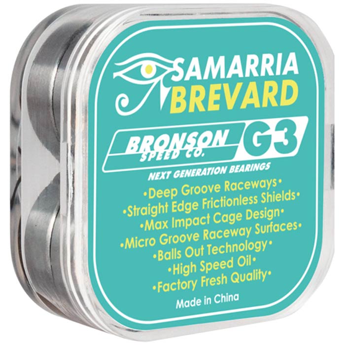 Bronson Speed Co G3 Bearings - High Performance Skateboard Bearings for Smooth Ride - Perfect for Skateboarding, Longboarding & Cruising