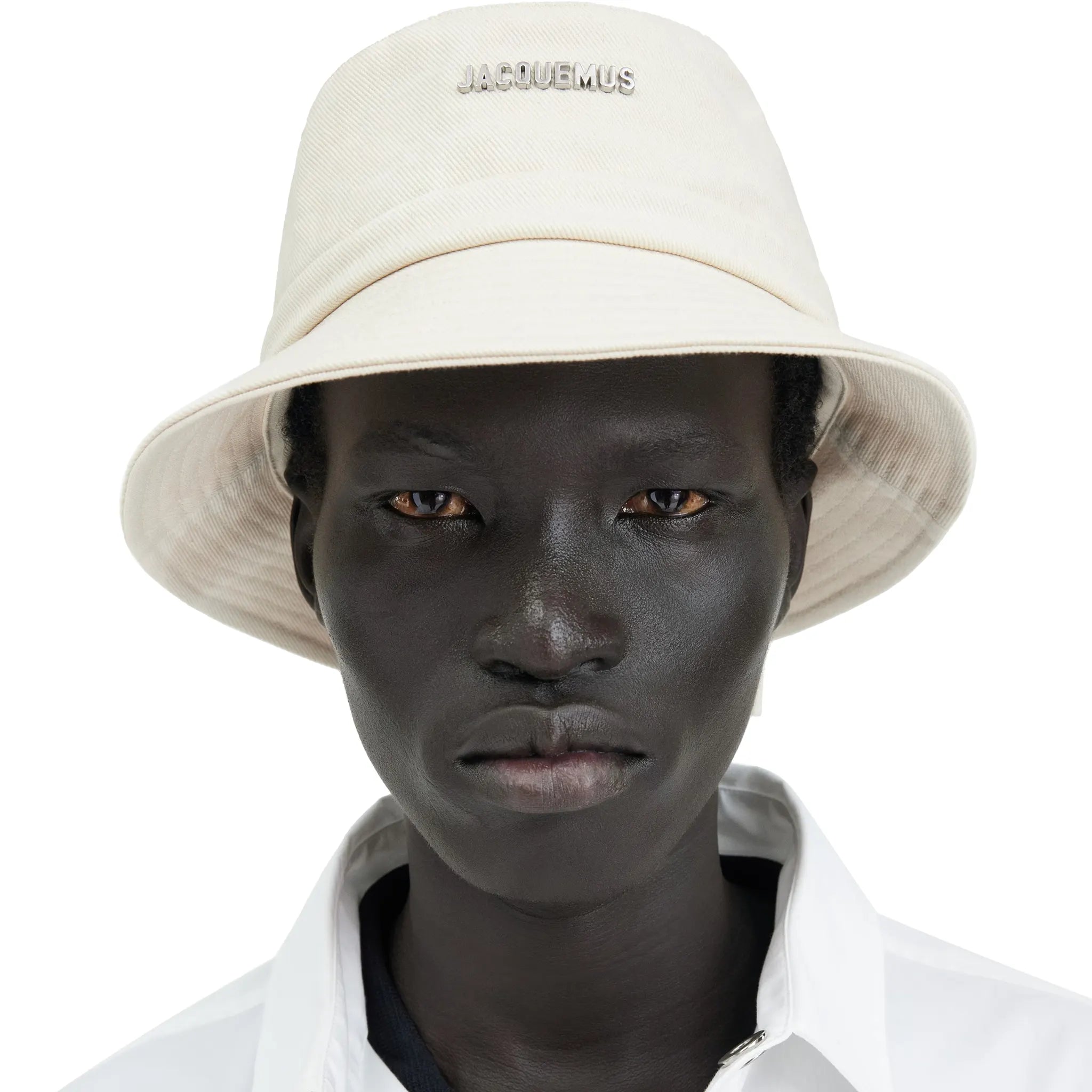 Jacquemus Le Bob Gadjo Off White Bucket Hat for Women - Fashion Sun Hat for Beach, Summer & Outdoor Activities