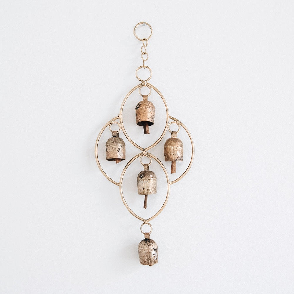 Handmade Copper Wind Chime - Elegant Outdoor Garden Decor for Relaxation & Meditation | Perfect for Patio, Balcony, and Backyard
