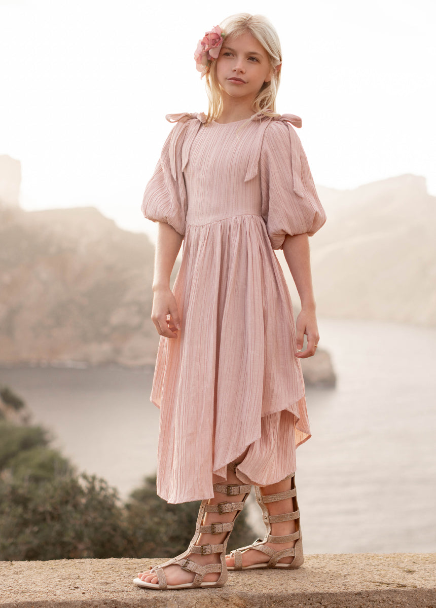 Maylie Women's Flowy Desert Shell Dress - Elegant Boho Maxi Dress for Beach, Vacation & Summer Outfits