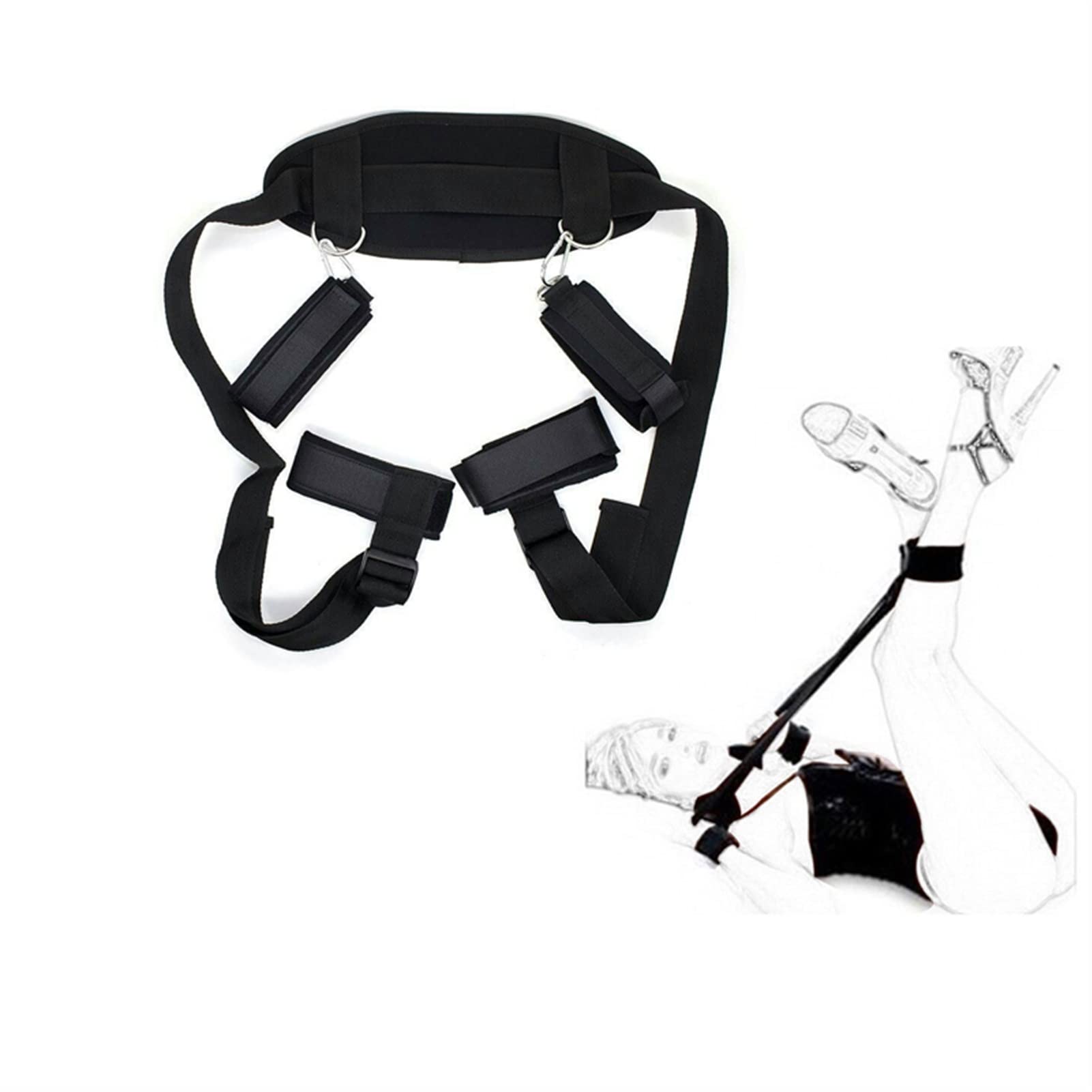 Premium BDSM Bondage Restraint Set - Adjustable Labia & Clitoris Clamps with Comfort Straps, Nipple Clamps for Women & Couples - Sensual Adult Toys for Spicing Up Bedroom Play (3 Color Options) - Perfect for Roleplay, BDSM Scenes & Intimate Moments