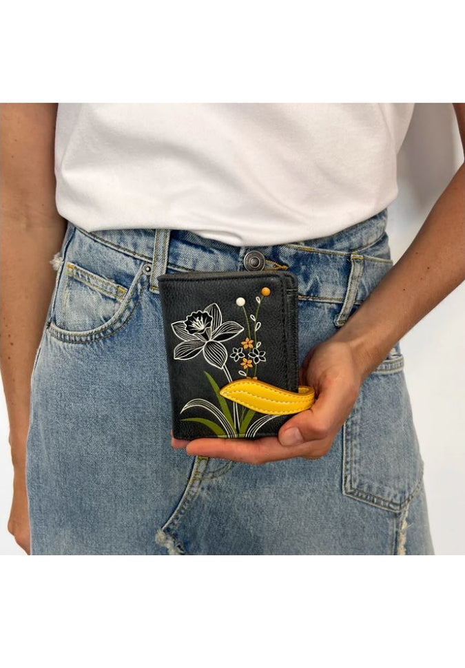 Espe Daffodil RFID Blocking Small Wallet for Women - Slim Minimalist Card Holder for Credit Cards, ID & Cash - Perfect for Travel, Shopping & Everyday Use