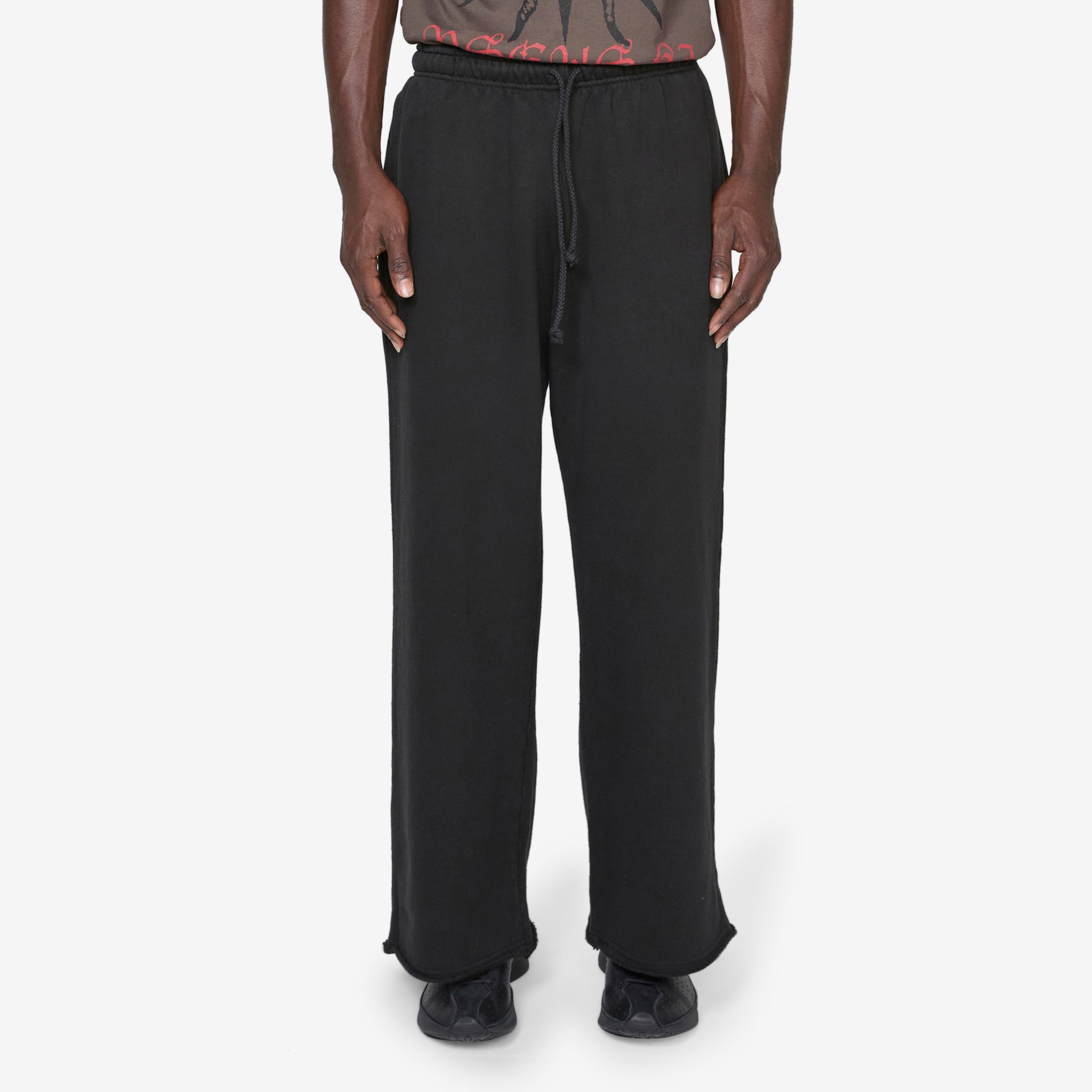 Raw Hem Sweatpants for Women - Soft Black Joggers with Distressed Hem | Perfect for Lounge, Yoga & Casual Outfits