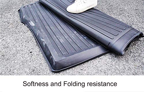 Premium Black Rubber Car Floor Mats - Heavy Duty Trunk Liner & Cargo Tray Protector for Kia Seltos KX3 (2019-2023 Models) | Waterproof & Anti-Slip Design | Perfect for Road Trips, Camping & Daily Commute