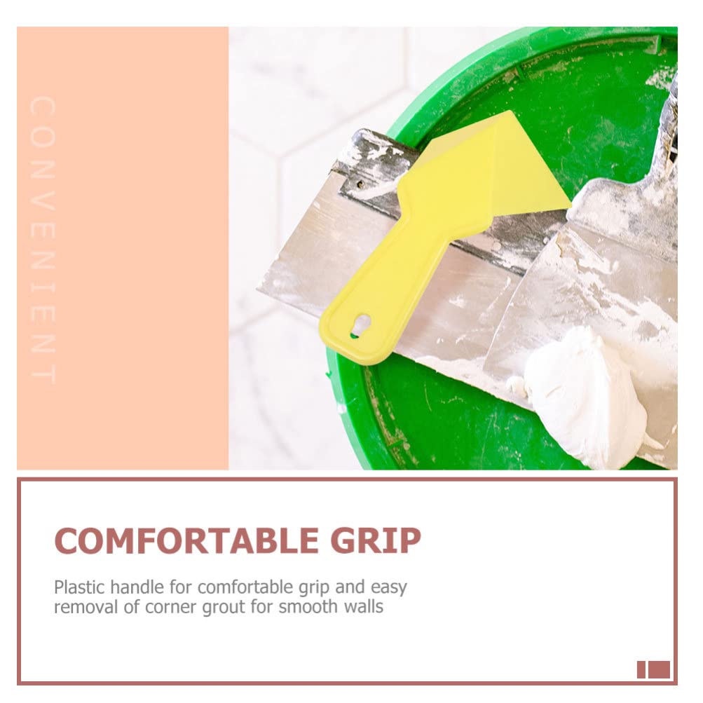12-Piece Plastic Angle Trimmer Set - Drywall Corner Trowel, Internal Angled Putty Tool, Concrete & Cement Finishing Square - Perfect for DIY Home Renovation, Wall Repair and Professional Construction Projects