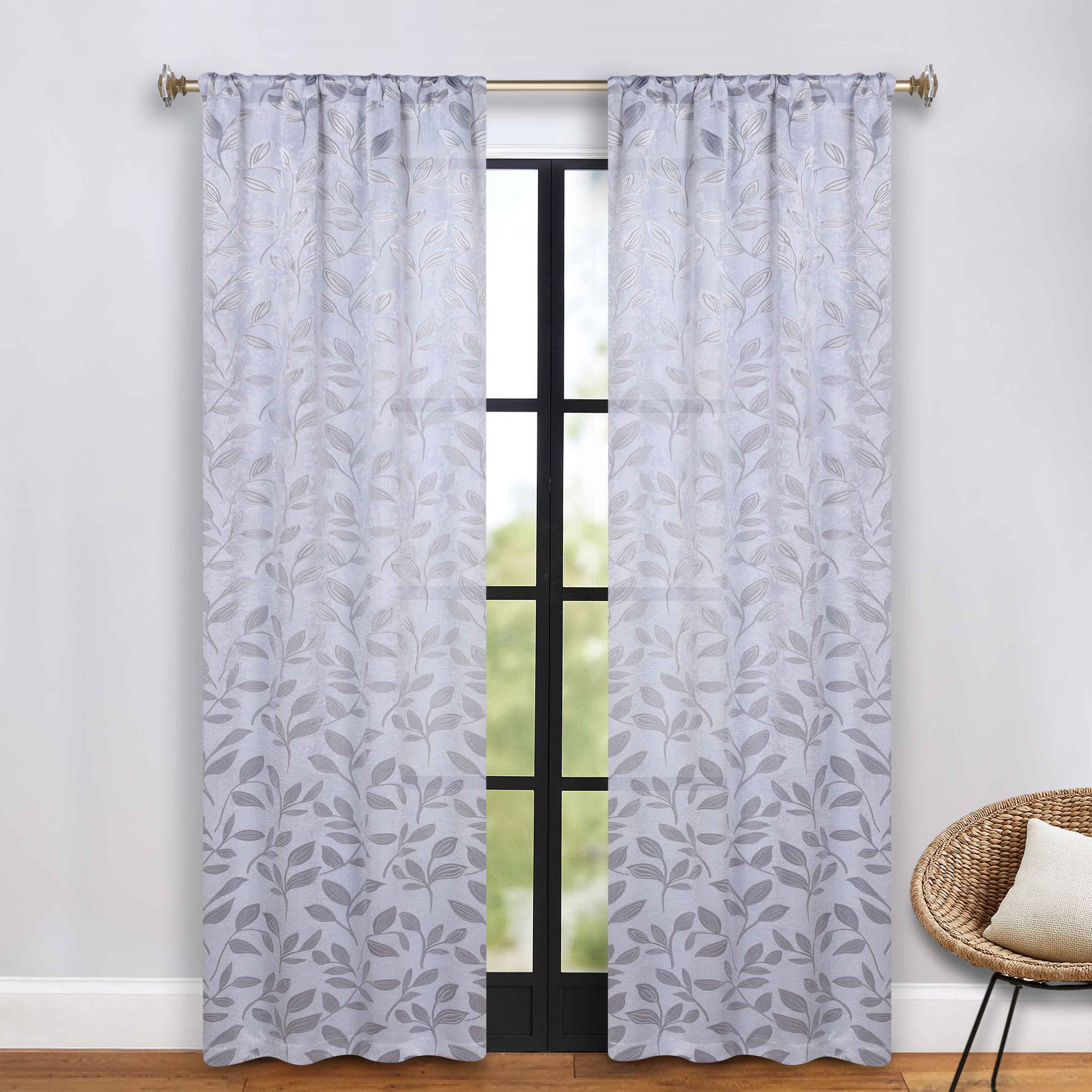 Blackout Curtains with Rod Pocket - Set of 2 Panels for Room Darkening & Privacy - Perfect for Bedrooms, Living Rooms & Home Theater