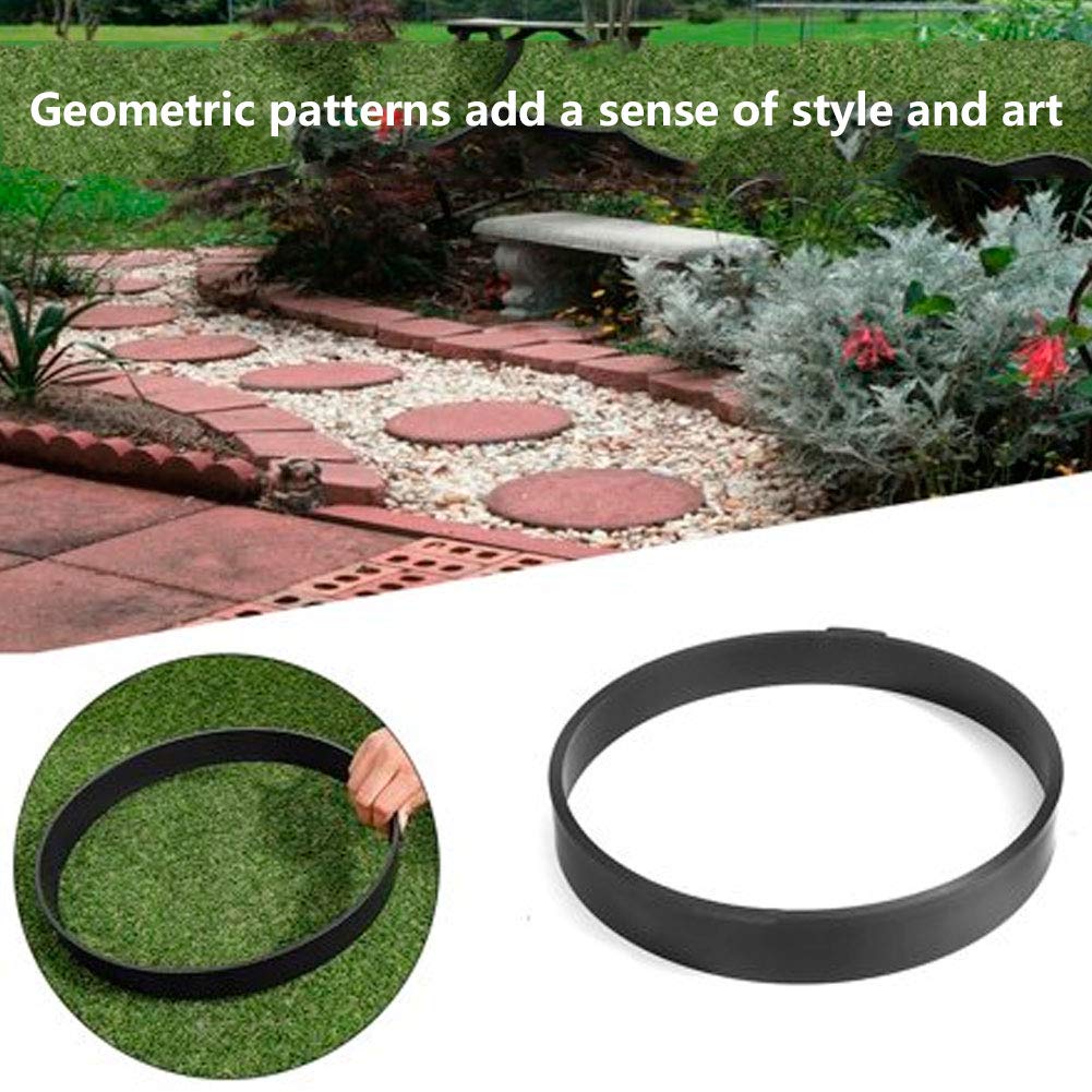 Fdit DIY Round Walk Brick Concrete Paver Mold - Garden Path Maker for Courtyard, Patio & Driveway | Create Beautiful Walkways & Landscaping Designs