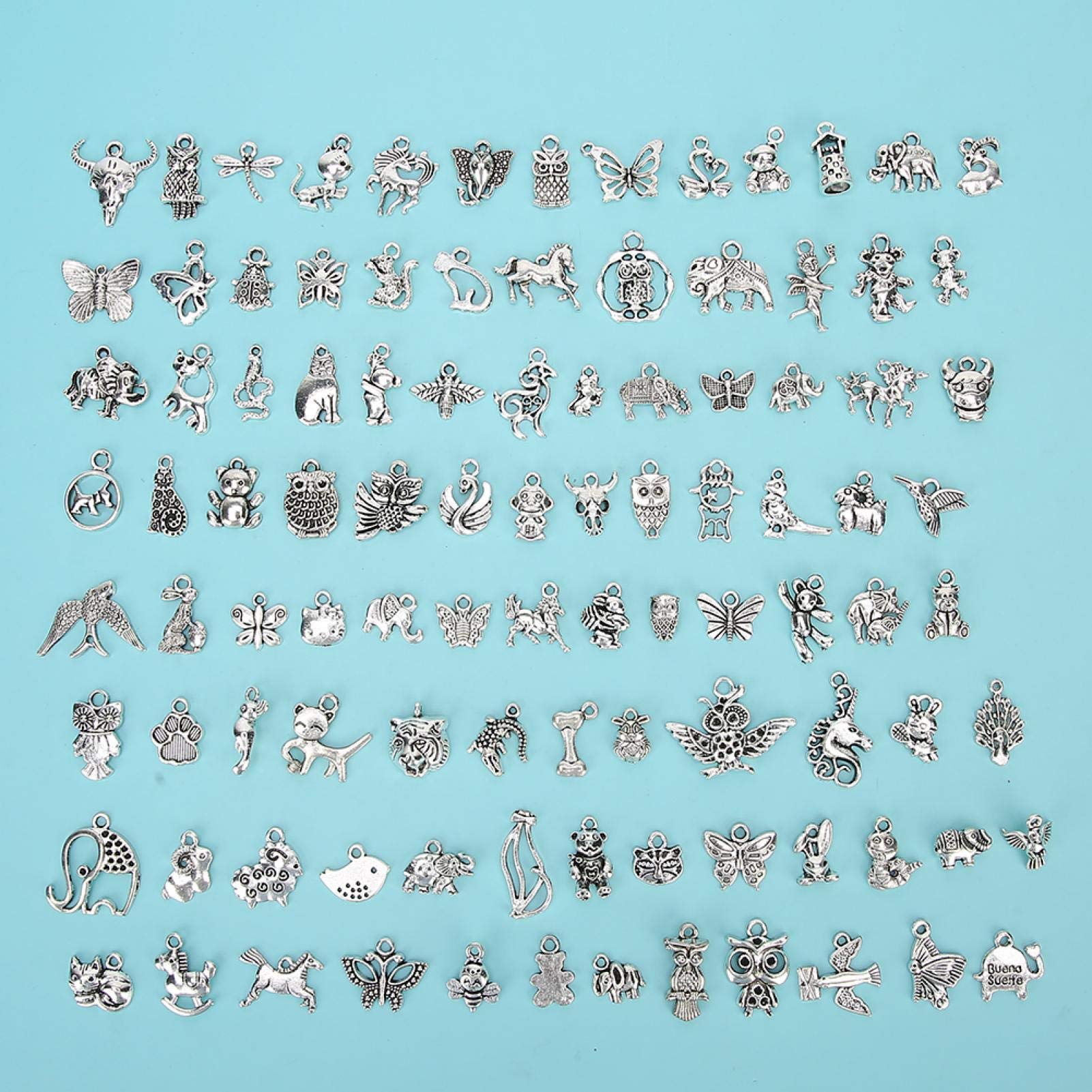 Shanrya Handmade Jewelry Making Supplies - Animal Pattern DIY Pendants for Bracelets, Necklaces & Fashion Accessories | Perfect for Crafting, Gift Making & Personal Style Enhancement